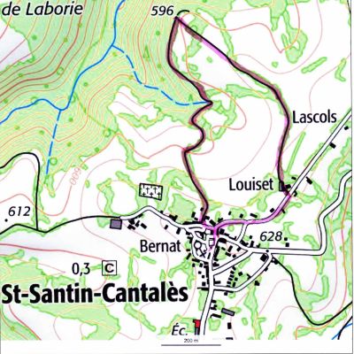 Parcours-rose-v1-5a27b352 Activités Loisirs - Mairie de Saint-Santin-Cantales